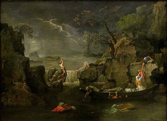 Nicolas Poussin L Hiver ou Le Deluge oil painting image